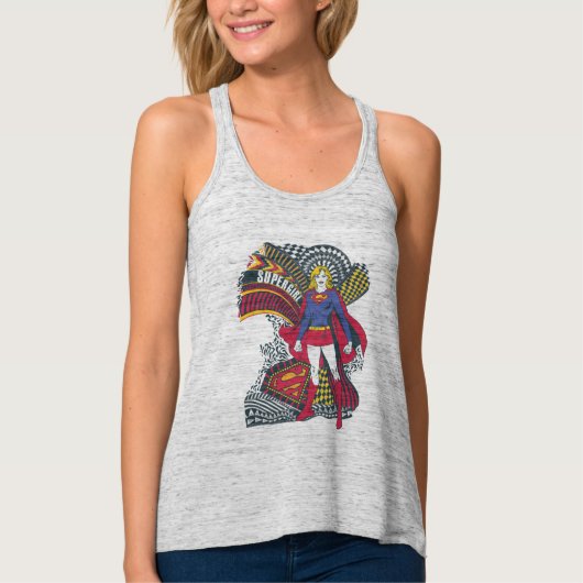 Supergirl Random World 1 Tanktop (Voorkant)