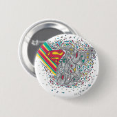 Supergirl Random World 2 Ronde Button 5,7 Cm (Voorkant /achterkant)