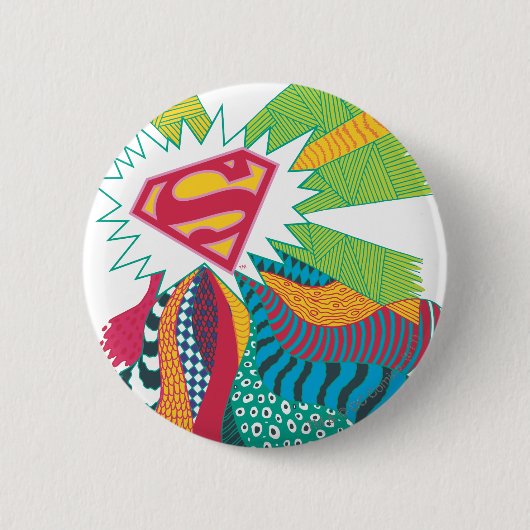 Supergirl Random World 3 Ronde Button 5,7 Cm (Voorkant)