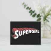 Supergirl Red and White Logo Briefkaart (Staand voorkant)