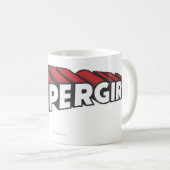 Supergirl Red and White Logo Koffiemok (Voorkant rechts)