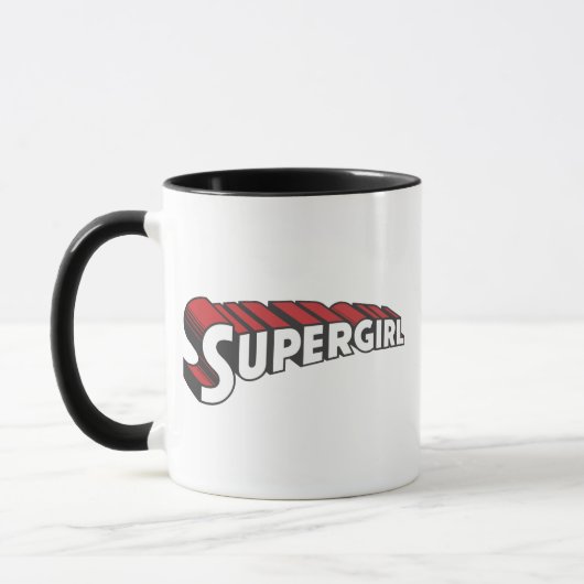 Supergirl Red and White Logo Mok (Links)