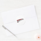 Supergirl Red and White Logo Ronde Sticker (Envelop)