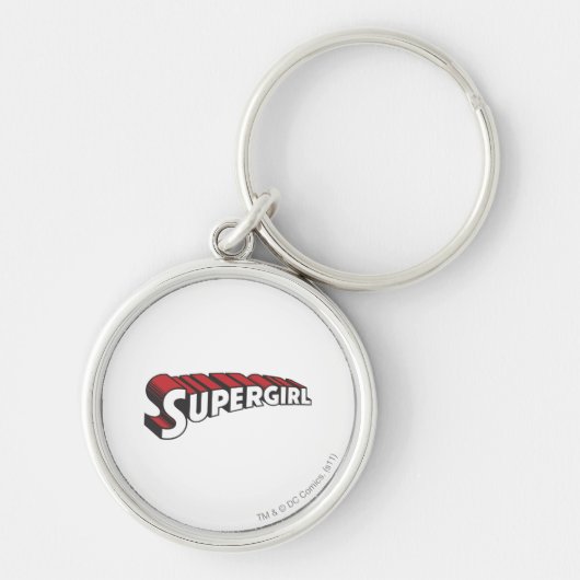 Supergirl Red and White Logo Sleutelhanger (Voorkant)