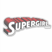 Supergirl Red and White Logo Sticker (Voorkant)