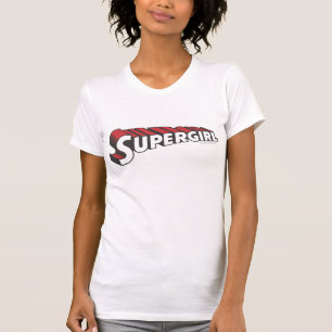 Supergirl Red and White Logo T-shirt