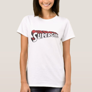 Supergirl Red and White Logo T-shirt