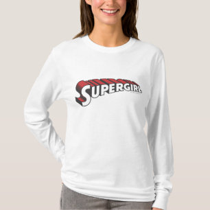 Supergirl Red and White Logo T-shirt
