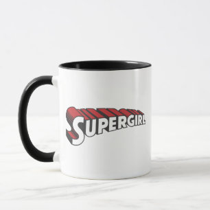 Supergirl Red en White Logo Mok