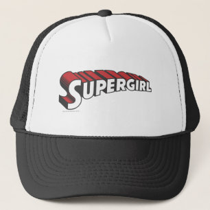 Supergirl Red en White Logo Trucker Pet