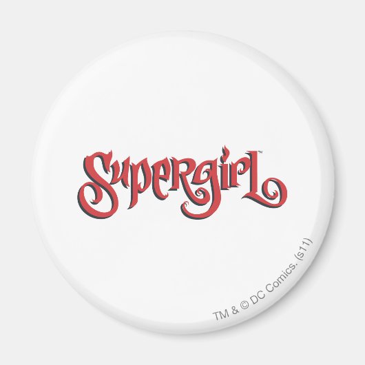 Supergirl Red Logo Magneet (Voorkant)