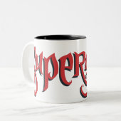 Supergirl Red Logo Tweekleurige Koffiemok (Voorkant links)