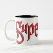Supergirl Red Logo Tweekleurige Koffiemok (Links)