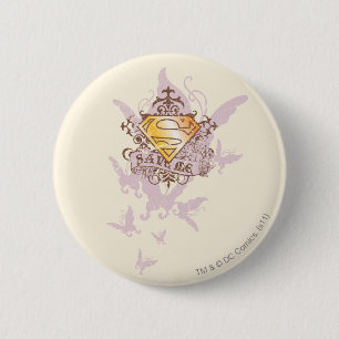 Supergirl Red me Ronde Button 5,7 Cm