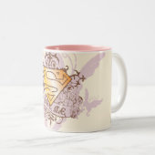 Supergirl Red me Tweekleurige Koffiemok (Voorkant rechts)