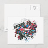 Supergirl redt de wereld briefkaart (Voorkant / Achterkant)