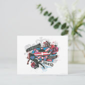 Supergirl redt de wereld briefkaart (Staand voorkant)