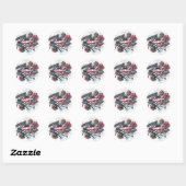 Supergirl redt de wereld ronde sticker (Vel)