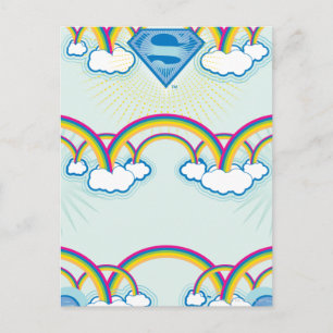 Supergirl regenboogpatroon briefkaart