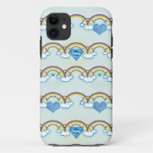 Supergirl regenboogpatroon Case-Mate iPhone case (Achterkant)