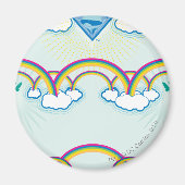 Supergirl regenboogpatroon magneet (Voorkant)