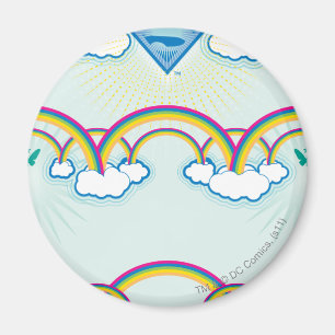 Supergirl regenboogpatroon magneet