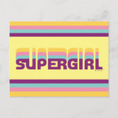 Supergirl Retro Colorshift grafische afbeelding Briefkaart (Voorkant)