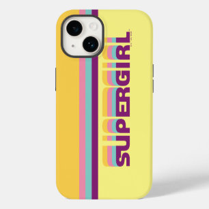 Supergirl Retro Colorshift grafische afbeelding iPhone 14 Hoesje