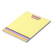 Supergirl Retro Colorshift grafische afbeelding Notitieblok (Linkerzijde)