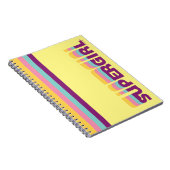 Supergirl Retro Colorshift grafische afbeelding Notitieboek (Rechterzijde)