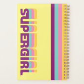 Supergirl Retro Colorshift grafische afbeelding Planner (Achterkant)