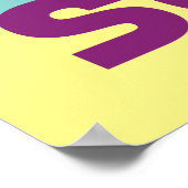 Supergirl Retro Colorshift grafische afbeelding Poster (Hoek)