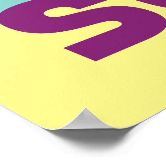 Supergirl Retro Colorshift grafische afbeelding Poster (Hoek)