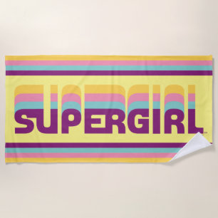 Supergirl Retro Colorshift grafische afbeelding Strandlaken