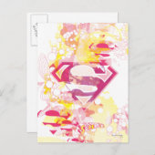 Supergirl Retro Logo Briefkaart (Voorkant / Achterkant)