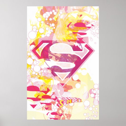 Supergirl Retro Logo Poster (Voorkant)