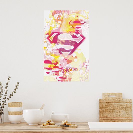 Supergirl Retro Logo Poster (Keuken)