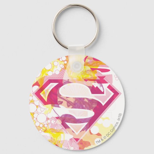 Supergirl Retro Logo Sleutelhanger (Voorkant)