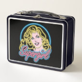 Supergirl Retro Neon Lights Grafisch (Voorkant)