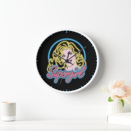 Supergirl Retro Neon Lights Grafisch (Huis)