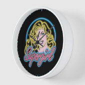 Supergirl Retro Neon Lights Grafisch (Hoek)