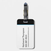 Supergirl Retro Neon Lights Grafisch Bagagelabel (Achterkant verticaal)