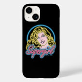 Supergirl Retro Neon Lights Grafisch Case-Mate iPhone Case (Achterkant)
