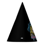 Supergirl Retro Neon Lights Grafisch Feesthoedjes (Links)