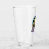 Supergirl Retro Neon Lights Grafisch Glas (Rechts)