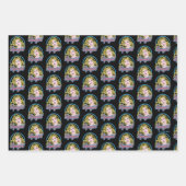 Supergirl Retro Neon Lights Grafisch Inpakpapier Vel (Voorkant 3)