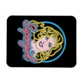 Supergirl Retro Neon Lights Grafisch Magneet (Horizontaal)