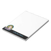 Supergirl Retro Neon Lights Grafisch Notitieblok (Linkerzijde)