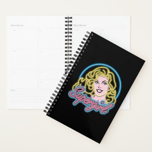 Supergirl Retro Neon Lights Grafisch Planner (Display)