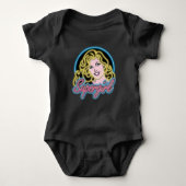 Supergirl Retro Neon Lights Grafisch Romper (Voorkant)